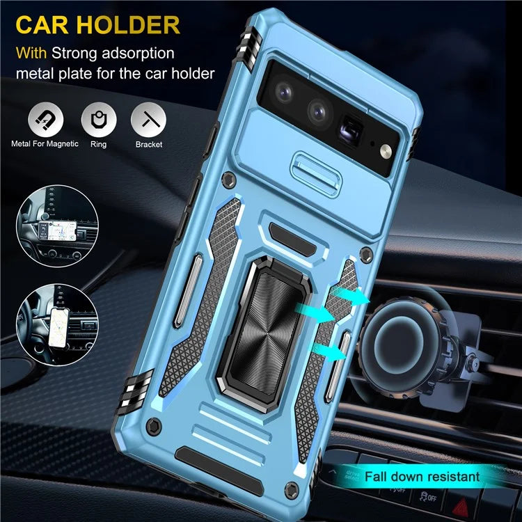 Armor Series For Google Pixel 9 Pro XL Case PC+TPU Kickstand Phone Cover with Camshield
