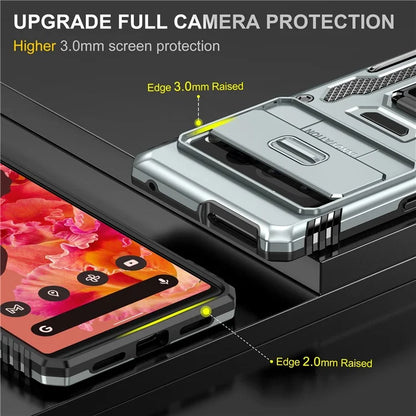 Armor Series For Google Pixel 9 Pro XL Case PC+TPU Kickstand Phone Cover with Camshield