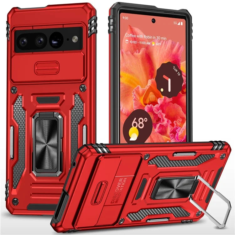 Armor Series For Google Pixel 9 Pro XL Case PC+TPU Kickstand Phone Cover with Camshield