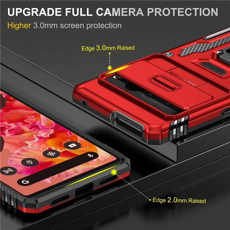 Armor Series For Google Pixel 9 Pro XL Case PC+TPU Kickstand Phone Cover with Camshield