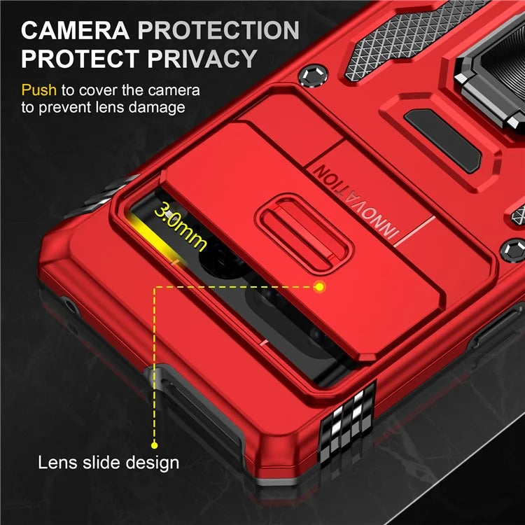 Armor Series For Google Pixel 9 Pro XL Case PC+TPU Kickstand Phone Cover with Camshield