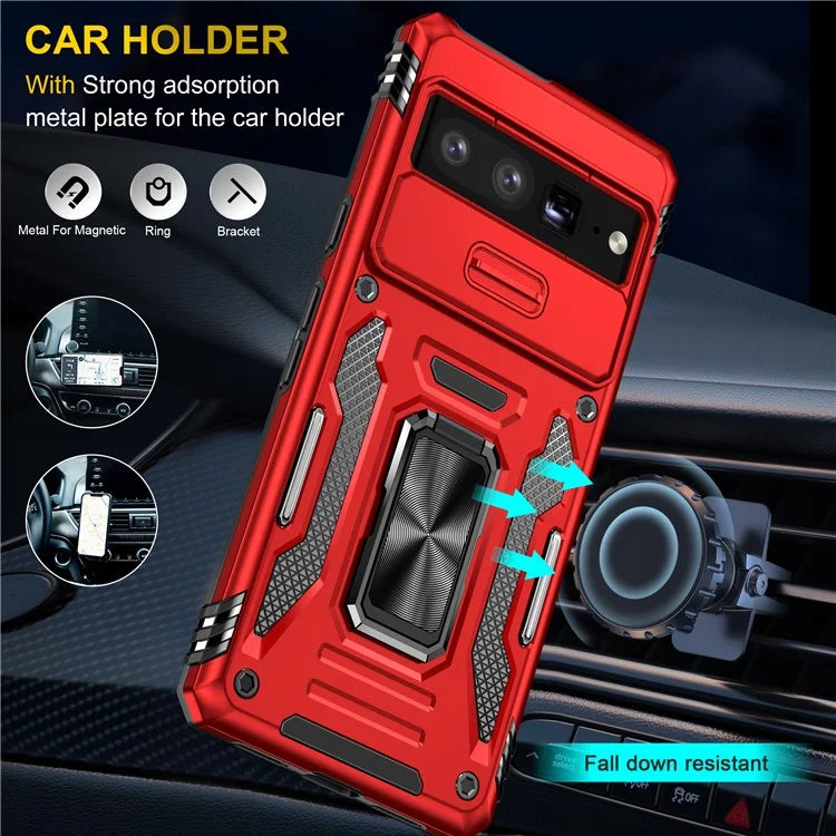 Armor Series For Google Pixel 9 Pro XL Case PC+TPU Kickstand Phone Cover with Camshield