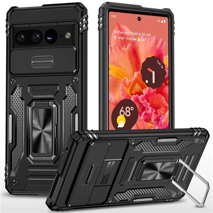 Armor Series For Google Pixel 9 Pro XL Case PC+TPU Kickstand Phone Cover with Camshield