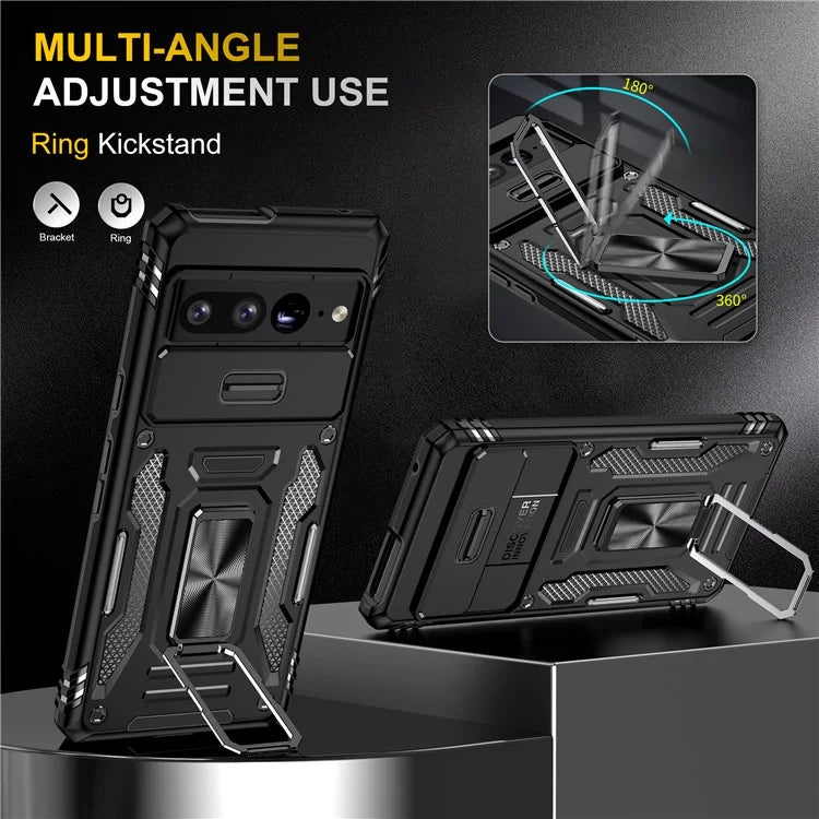 Armor Series For Google Pixel 9 Pro XL Case PC+TPU Kickstand Phone Cover with Camshield