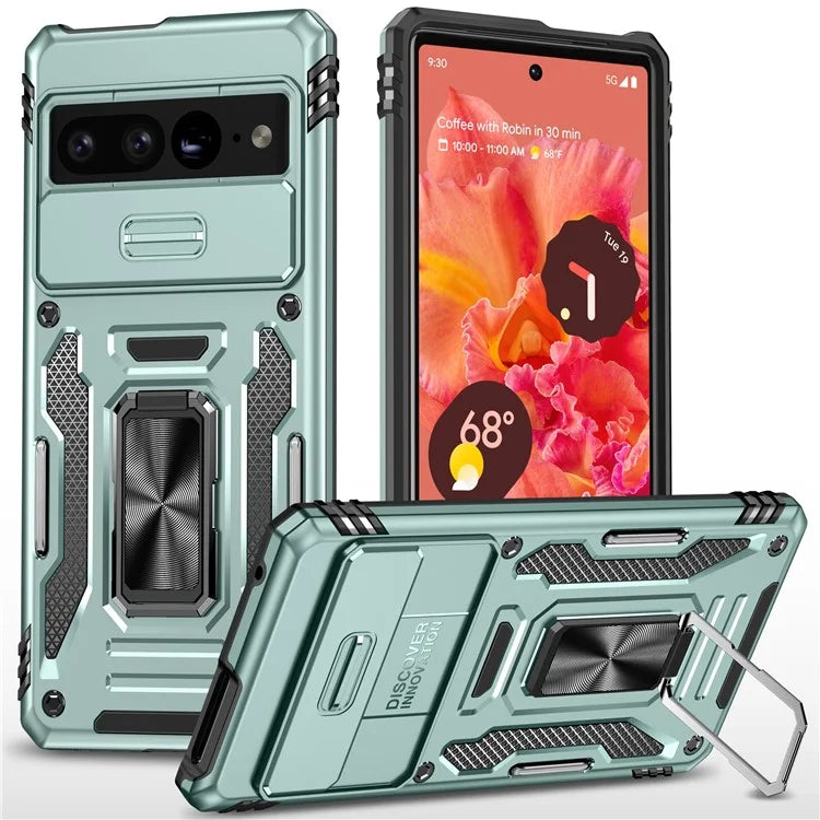 Armor Series For Google Pixel 9 Pro XL Case PC+TPU Kickstand Phone Cover with Camshield