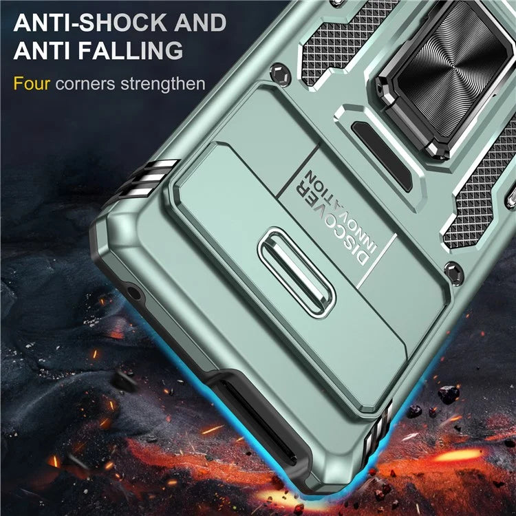 Armor Series For Google Pixel 9 Pro XL Case PC+TPU Kickstand Phone Cover with Camshield