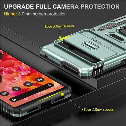 Armor Series For Google Pixel 9 Pro XL Case PC+TPU Kickstand Phone Cover with Camshield