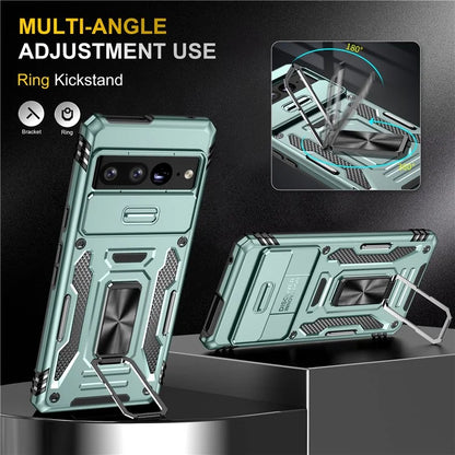 Armor Series For Google Pixel 9 Pro XL Case PC+TPU Kickstand Phone Cover with Camshield