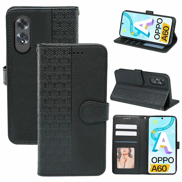 For Oppo A60 4G Wallet Case Shockproof Leather Phone Cover