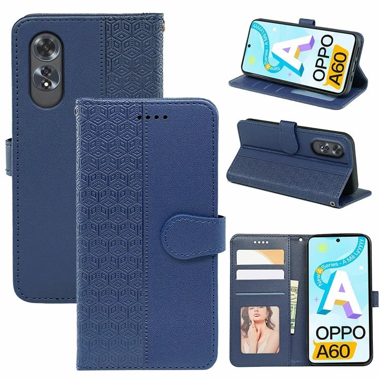 For Oppo A60 4G Wallet Case Shockproof Leather Phone Cover