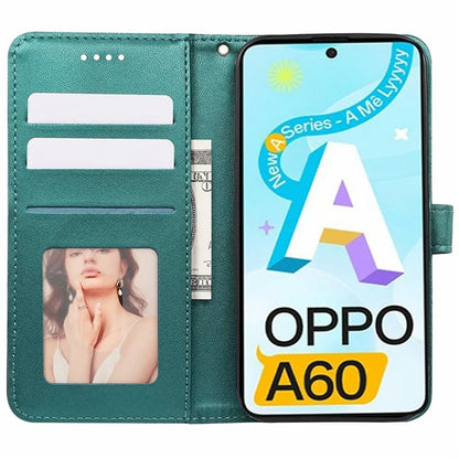 For Oppo A60 4G Wallet Case Shockproof Leather Phone Cover
