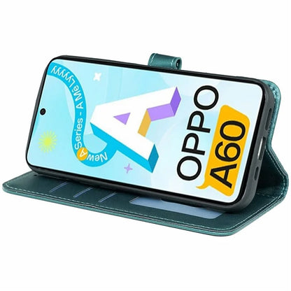 For Oppo A60 4G Wallet Case Shockproof Leather Phone Cover