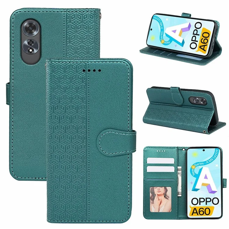 For Oppo A60 4G Wallet Case Shockproof Leather Phone Cover