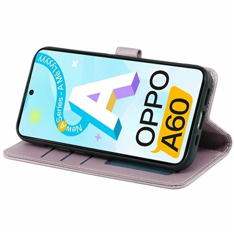 For Oppo A60 4G Wallet Case Shockproof Leather Phone Cover