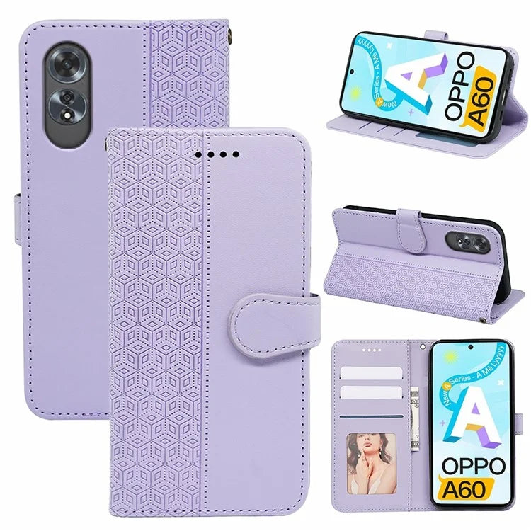 For Oppo A60 4G Wallet Case Shockproof Leather Phone Cover