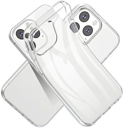 For iPhone 16 Pro Clear TPU Anti-scratch Phone Case + Tempered Glass Lens Film + 2.5D Arc Edge Screen Protector