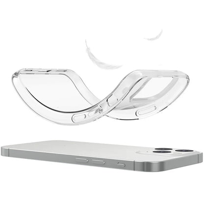 For iPhone 16 Pro Max Clear TPU Anti-scratch Phone Case + Tempered Glass Lens Film + 2.5D Arc Edge Screen Protector