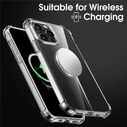 For iPhone 16 Pro Clear Case Shockproof TPU Phone Cover