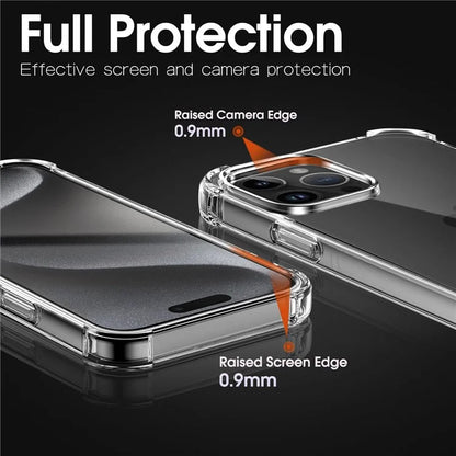 For iPhone 16 Pro Clear Case Shockproof TPU Phone Cover
