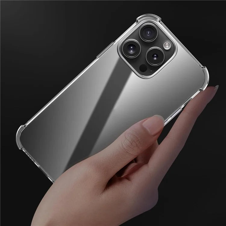 For iPhone 16 Pro Clear Case Shockproof TPU Phone Cover
