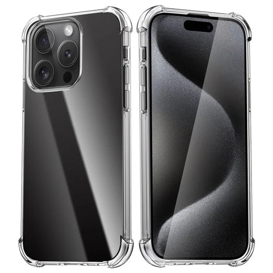 For iPhone 16 Pro Max Clear Case Anti-Scratch TPU Phone Cover