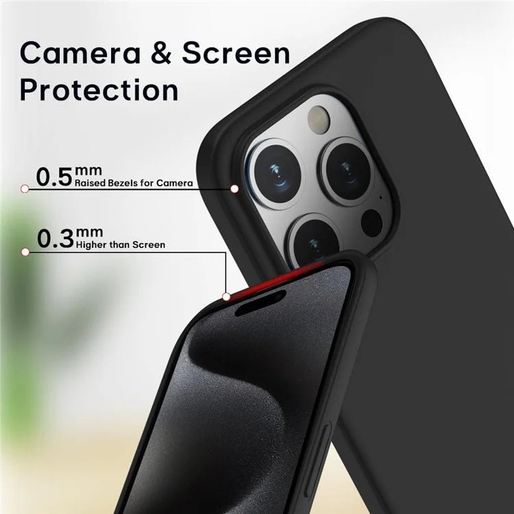 For iPhone 16 Pro Case Anti-Drop Soft TPU Matte Phone Cover