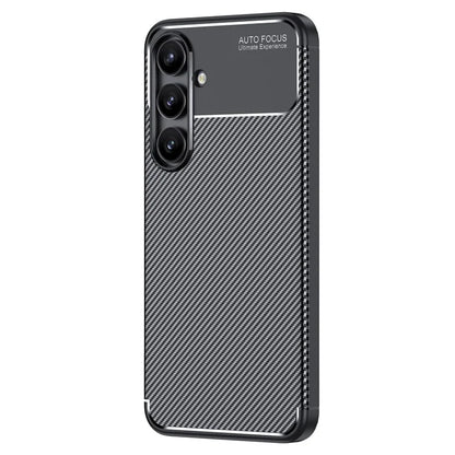 For Samsung Galaxy S24 FE Case Carbon Fiber Texture Soft TPU Phone Cover