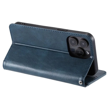 013 Style For iPhone 16 Pro Max Case PU Leather Anti-Fall Phone Cover with 6 Card Slots