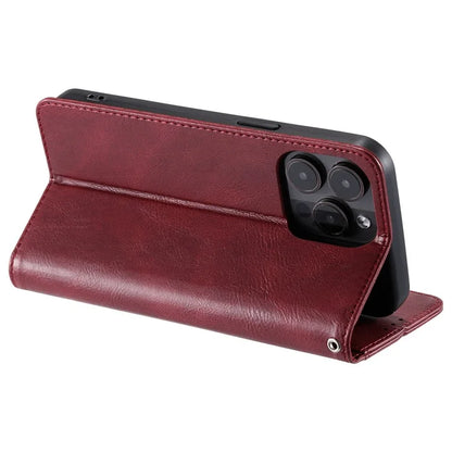013 Style For iPhone 16 Pro Max Case PU Leather Anti-Fall Phone Cover with 6 Card Slots