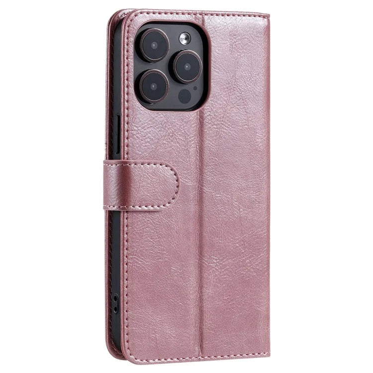 013 Style For iPhone 16 Pro Max Case PU Leather Anti-Fall Phone Cover with 6 Card Slots
