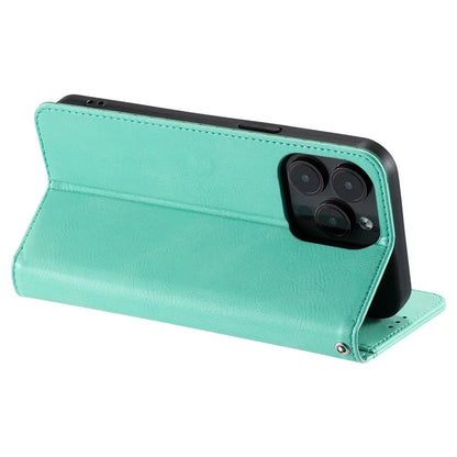 013 Style For iPhone 16 Pro Max Case PU Leather Anti-Fall Phone Cover with 6 Card Slots