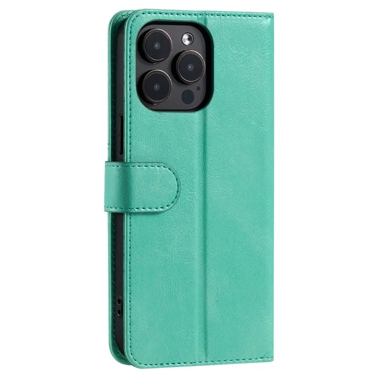 013 Style For iPhone 16 Pro Max Case PU Leather Anti-Fall Phone Cover with 6 Card Slots