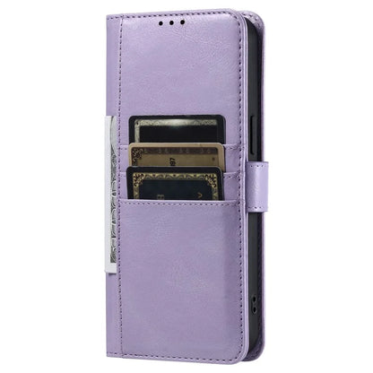 013 Style For iPhone 16 Pro Max Case PU Leather Anti-Fall Phone Cover with 6 Card Slots