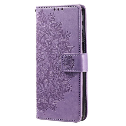 For iPhone 16 Pro Max Stand Case Imprinted Totem PU Leather Wallet Phone Cover