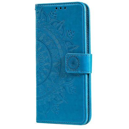 For iPhone 16 Pro Max Stand Case Imprinted Totem PU Leather Wallet Phone Cover