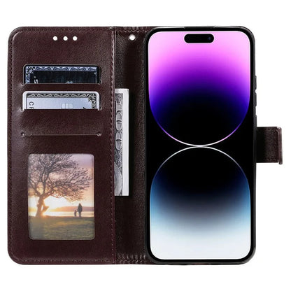 For iPhone 16 Pro Max Stand Case Imprinted Totem PU Leather Wallet Phone Cover