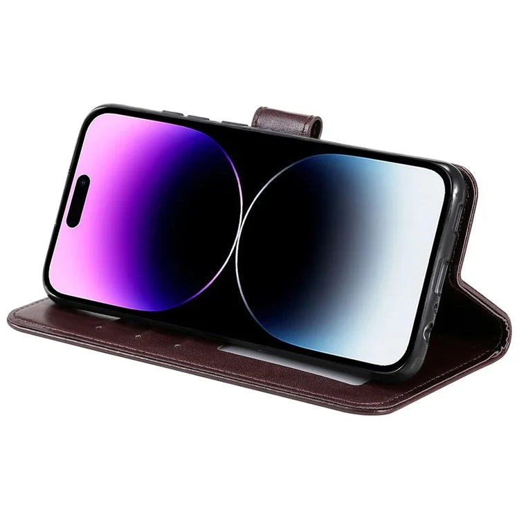 For iPhone 16 Pro Max Stand Case Imprinted Totem PU Leather Wallet Phone Cover