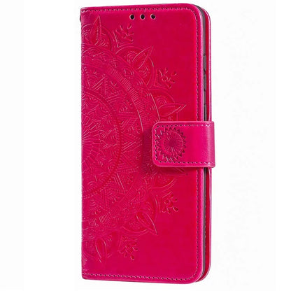 For iPhone 16 Pro Max Stand Case Imprinted Totem PU Leather Wallet Phone Cover