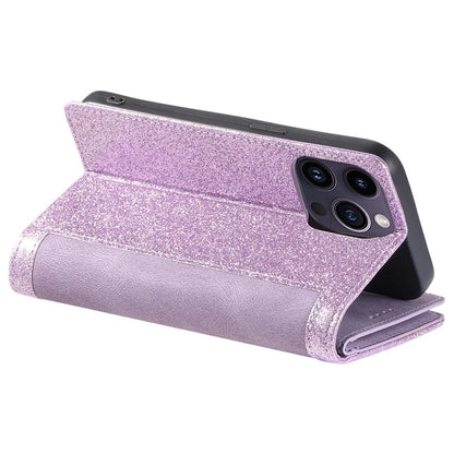 For iPhone 16 Pro Max Case Zipper Pocket 9 Card Slots PU Leather Phone Cover