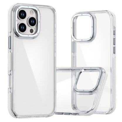 For iPhone 16 Pro Max Case Anti-Drop Dual Color PC+TPU Transparent Phone Cover