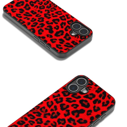 ABEEL For iPhone 16 Plus Case Leopard Print Leather+TPU Phone Cover