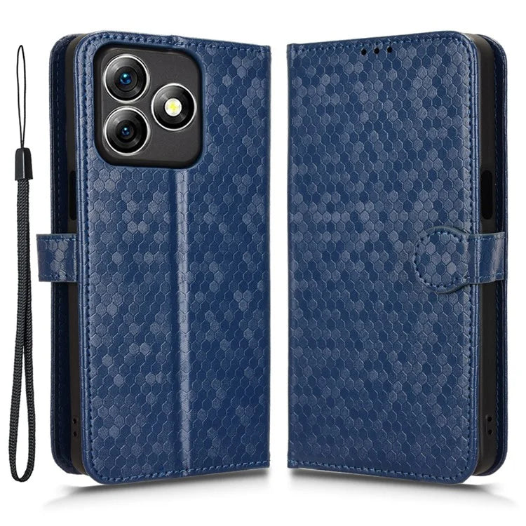 For Ulefone Note 18 Ultra Wallet Case Dot Pattern Imprint PU Leather Phone Cover