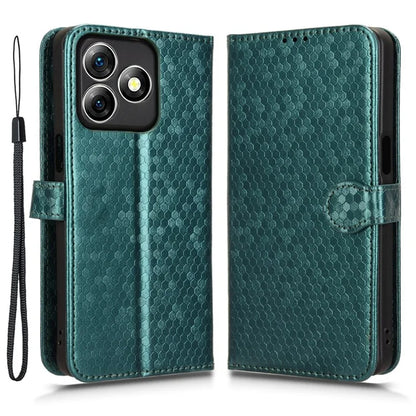 For Ulefone Note 18 Ultra Wallet Case Dot Pattern Imprint PU Leather Phone Cover