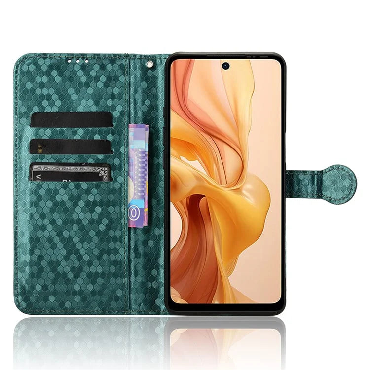 For Ulefone Note 18 Ultra Wallet Case Dot Pattern Imprint PU Leather Phone Cover