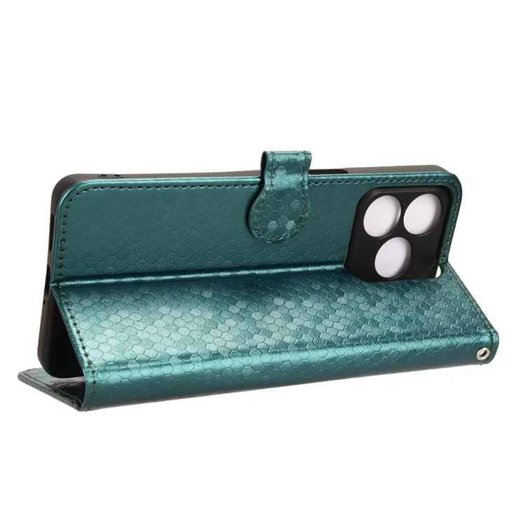 For Ulefone Note 18 Ultra Wallet Case Dot Pattern Imprint PU Leather Phone Cover