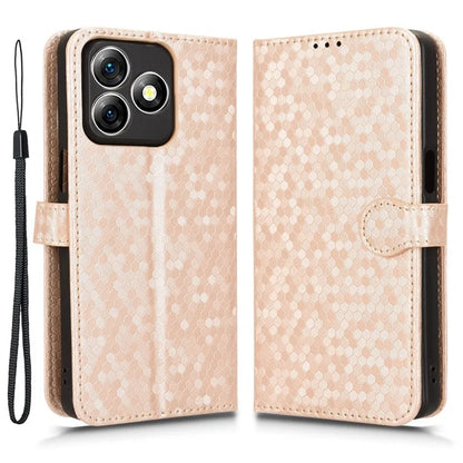 For Ulefone Note 18 Ultra Wallet Case Dot Pattern Imprint PU Leather Phone Cover