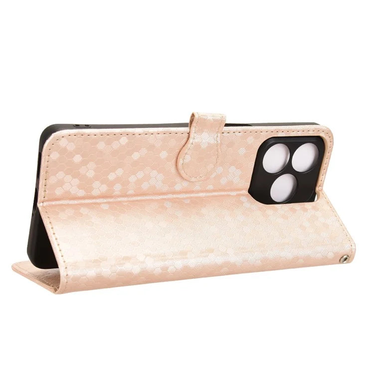 For Ulefone Note 18 Ultra Wallet Case Dot Pattern Imprint PU Leather Phone Cover