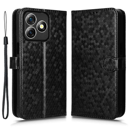 For Ulefone Note 18 Ultra Wallet Case Dot Pattern Imprint PU Leather Phone Cover