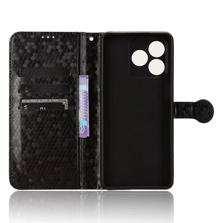 For Ulefone Note 18 Ultra Wallet Case Dot Pattern Imprint PU Leather Phone Cover