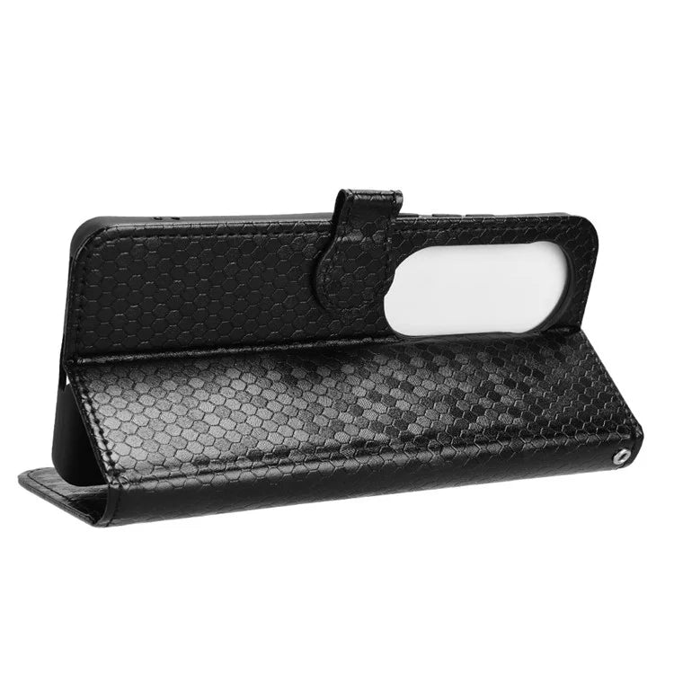 For vivo S19 5G Wallet Case Dot Pattern Imprint PU Leather Phone Cover